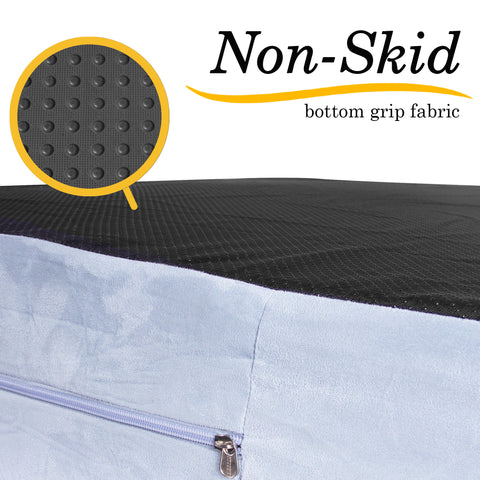 Orthopedic Waterproof Memory Foam Bed With Pillow Grey - Large