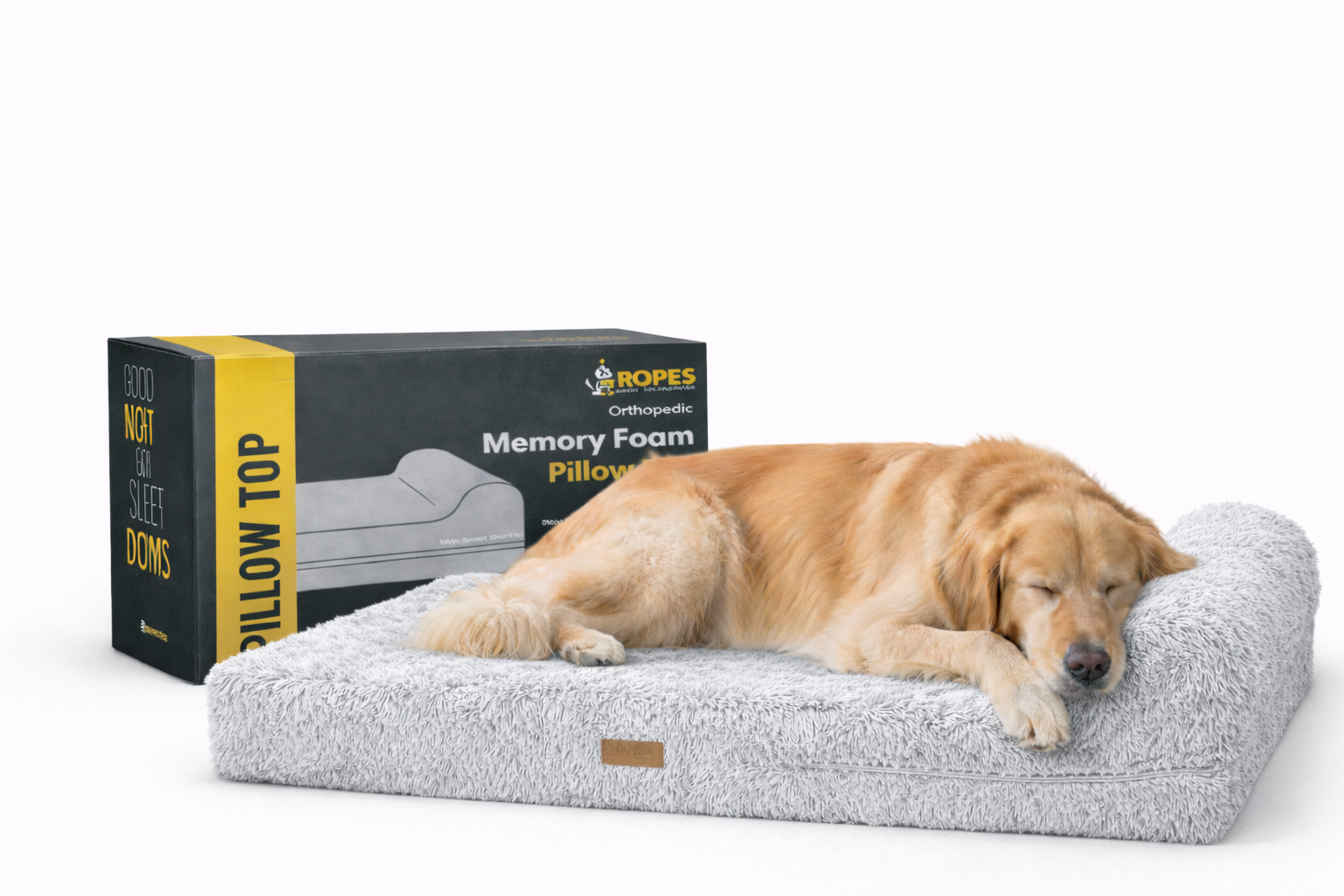 Orthopedic Memory Foam Bed With Pillow  Extra Large