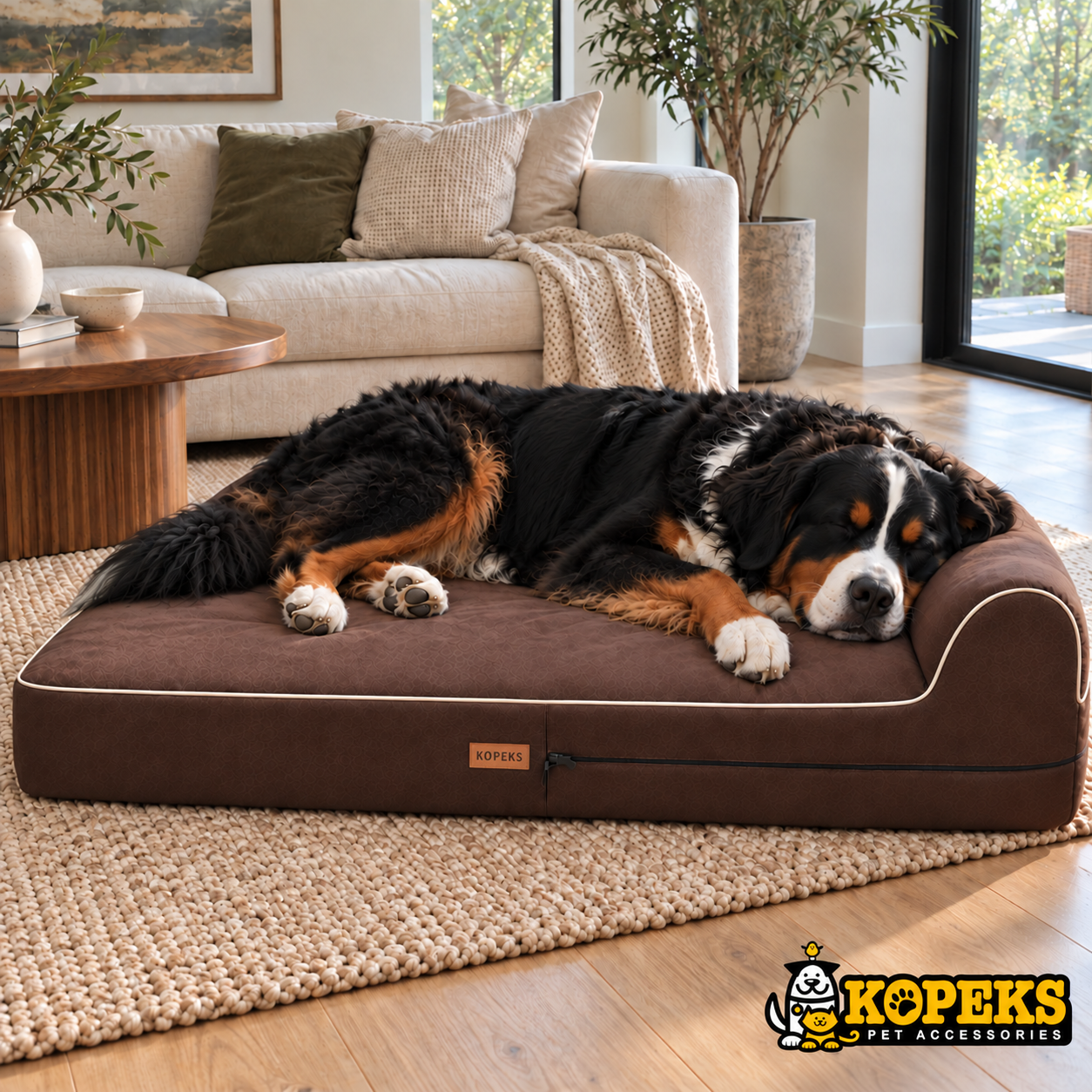 Orthopedic Memory Foam Dog Bed With Pillow