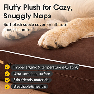 ELEVATE Orthopedic Memory Foam Headrest Dog Bed
