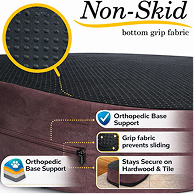 ELEVATE Orthopedic Memory Foam Headrest Dog Bed