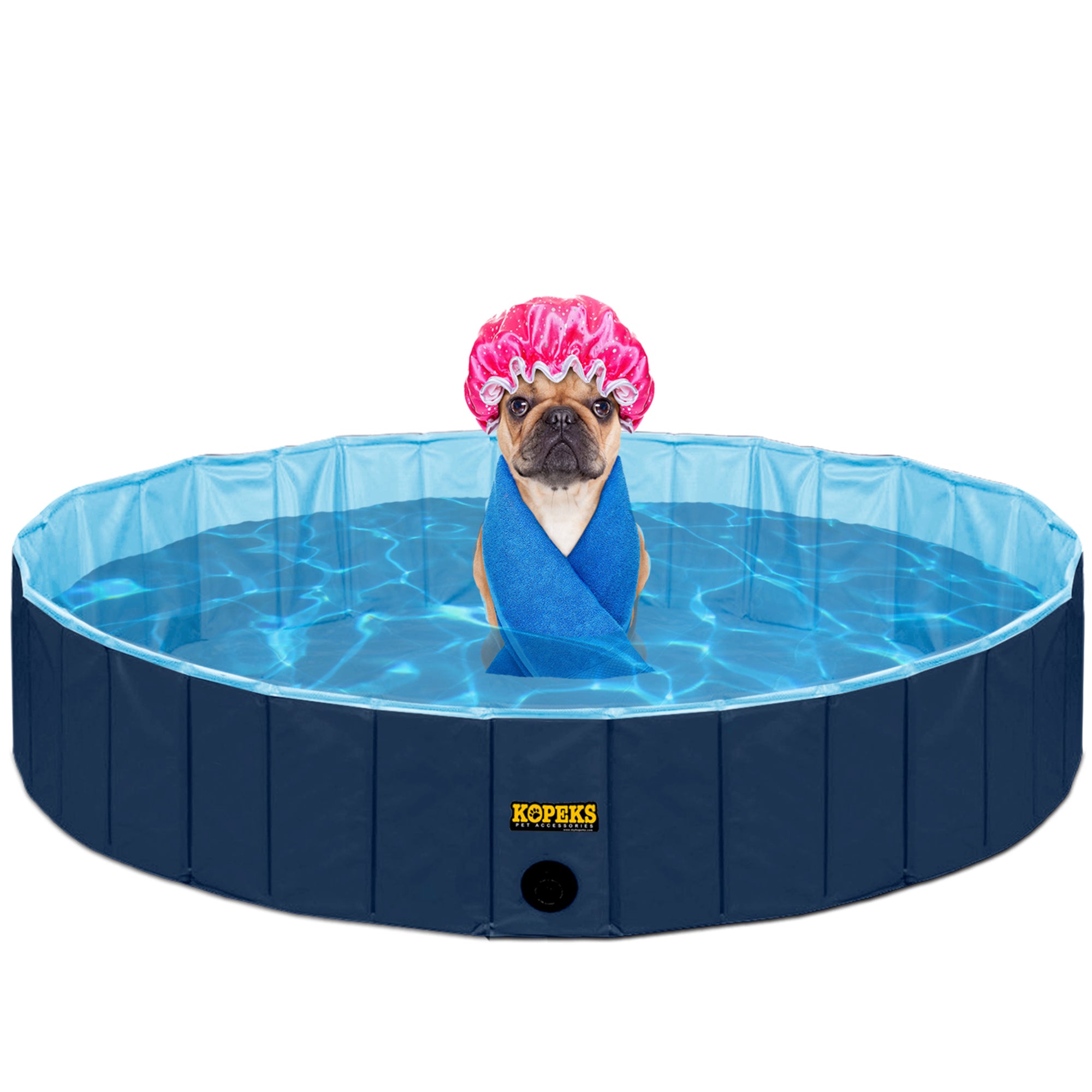 Pet Pool Outdoor Swimming Pool Bathing Tub Navy Size Extra Large