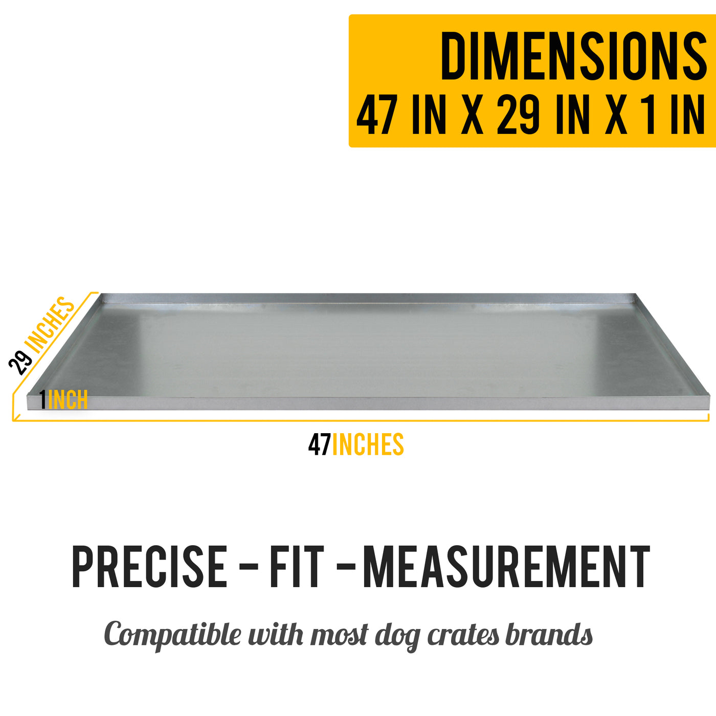 Heavy Duty Multipurpose Galvanized Metal Tray