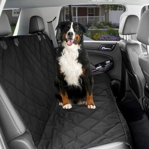 Dog Car Seat Cover Back Seat For Pets - Black